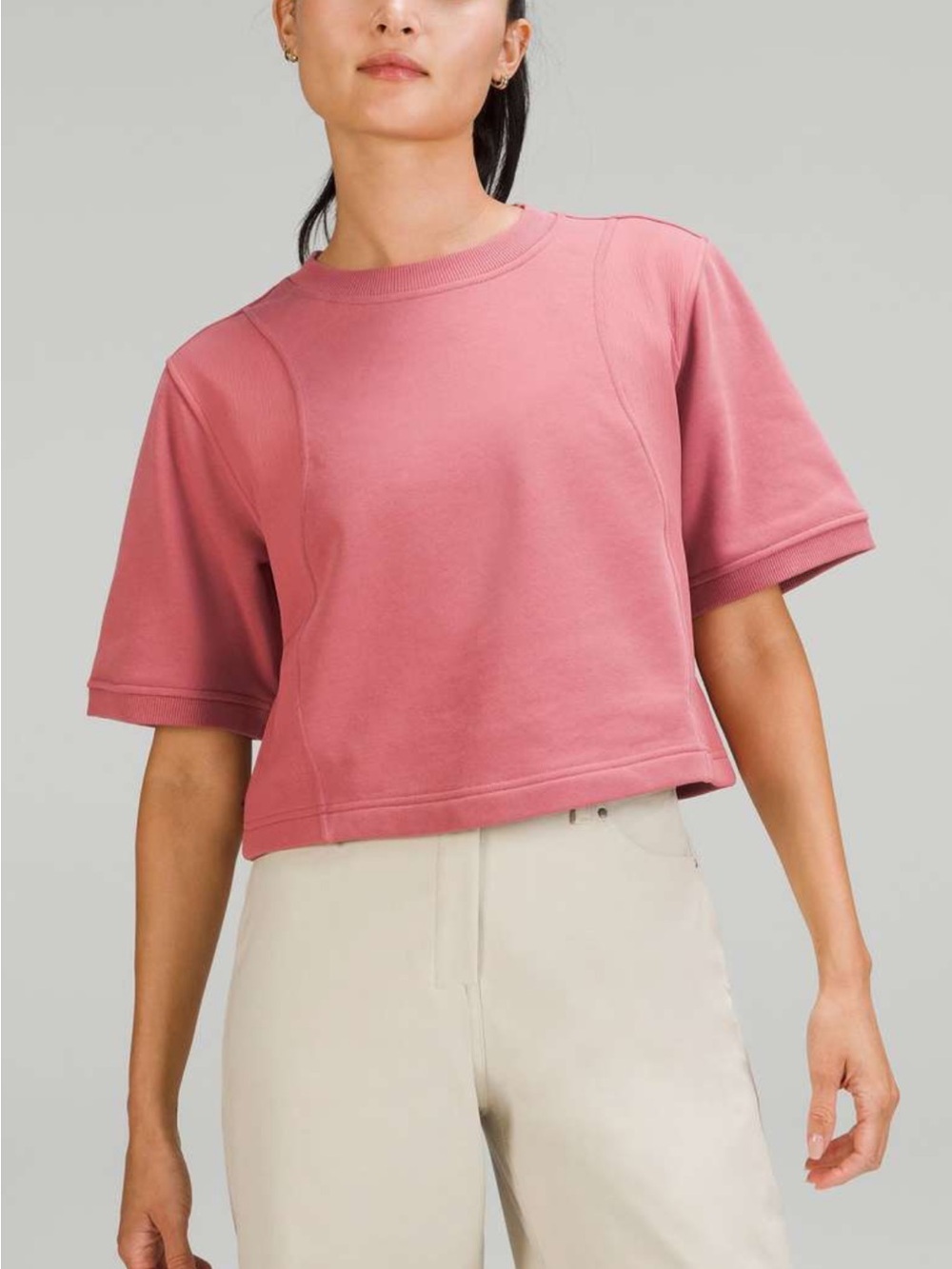 Lululemon Cotton French Terry + Swift T-Shirt Brier Rose NWOT